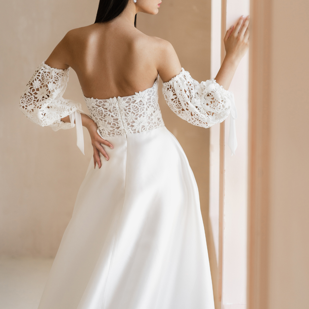 How to Make Detachable Sleeves for Wedding Dress zazaofcanada