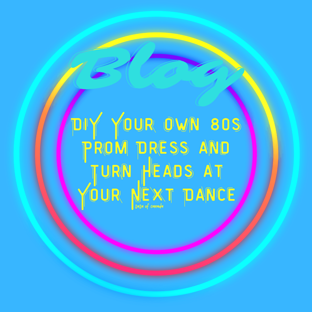 DIY 80s prom dress