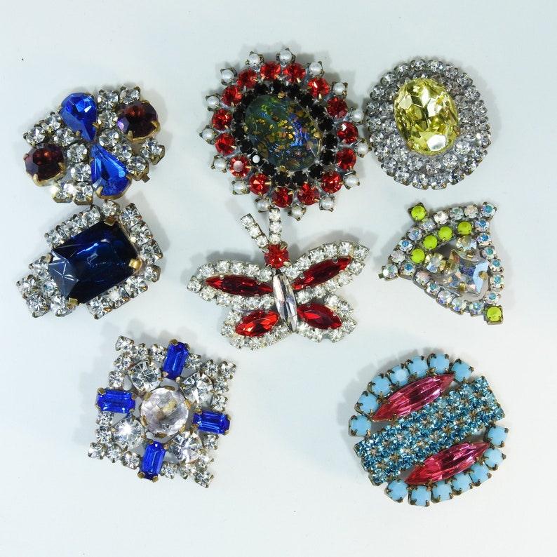  Rhinestone Buttons AB Clear Crystal Buttons, Flat Back Flower Rhinestone  Buttons Sew on Clothing Buttons for DIY Crafts Jewelry Phone