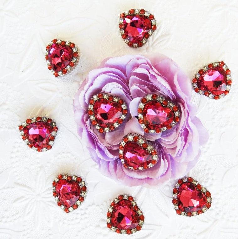 Heart buttons - zazaofcanada
