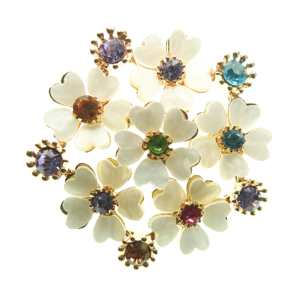 Women hydrangea jewelry brooch