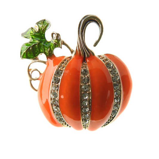 Pumpkin brooch pin