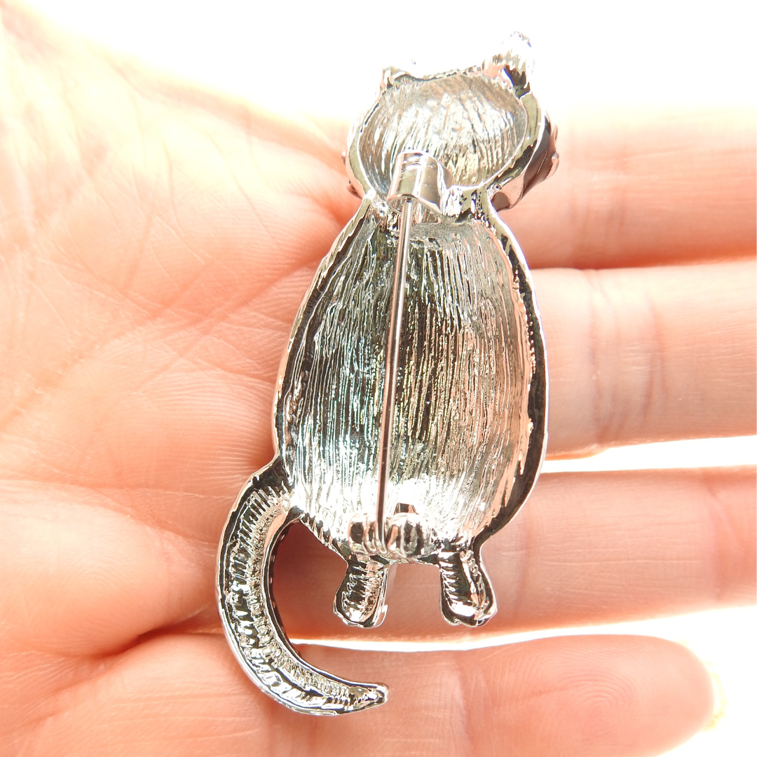 Cat Brooch Silver