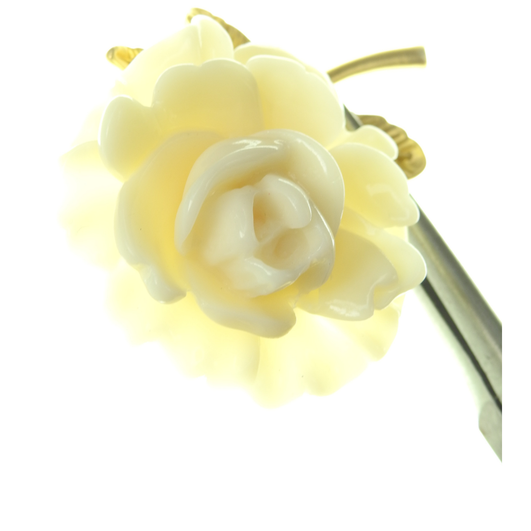 White Rose Brooch