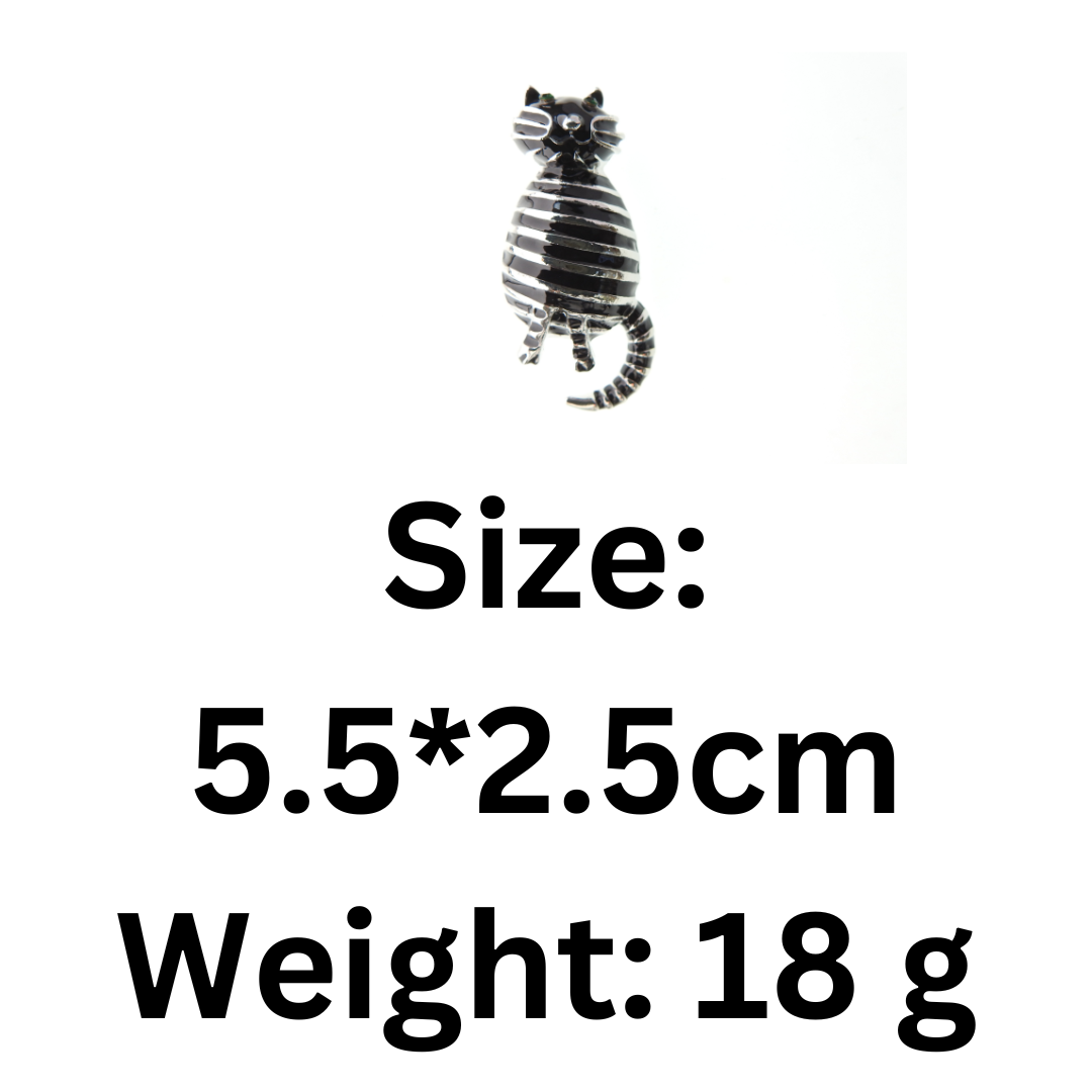 Cat Brooch Silver