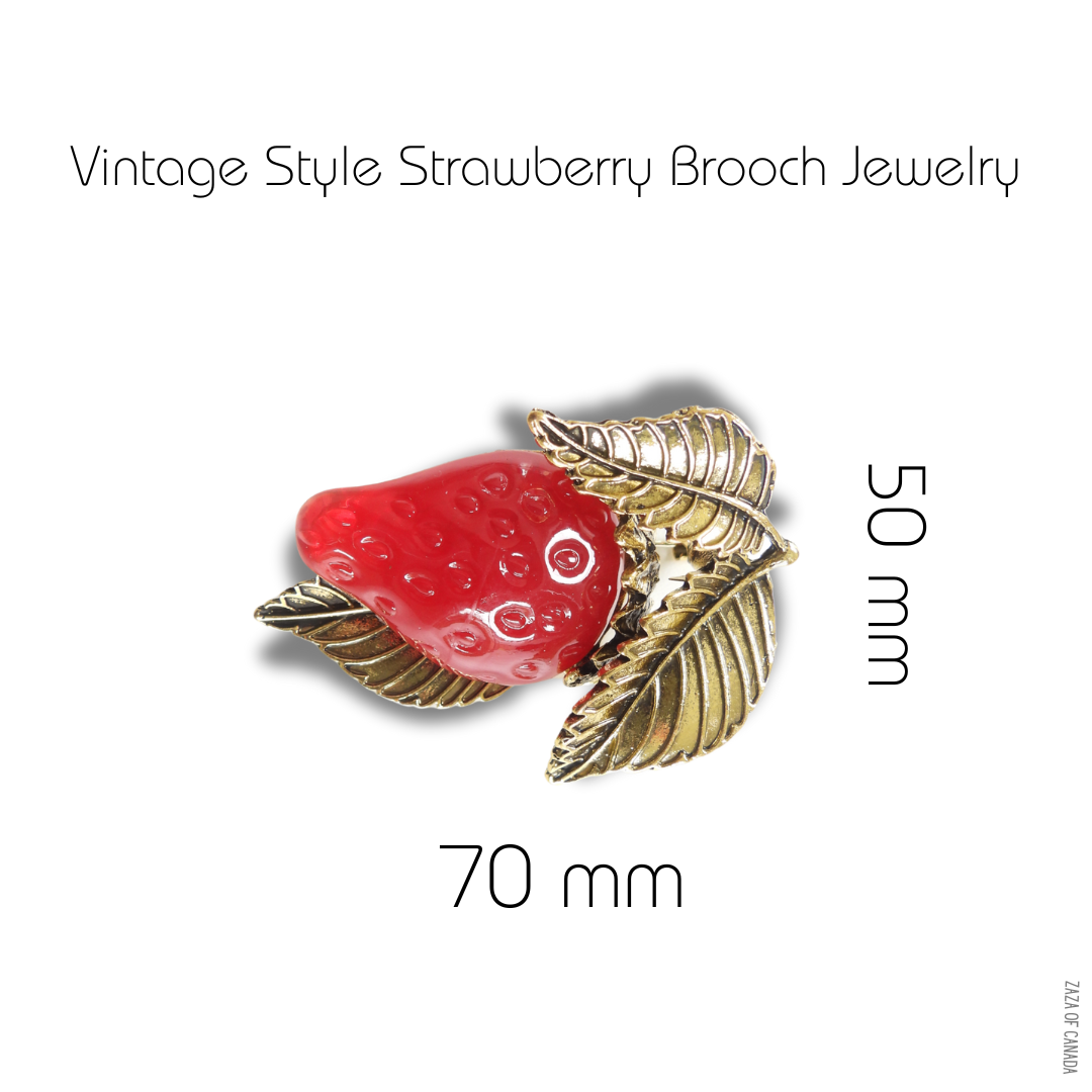 Jumbo strawberry brooch jewelry