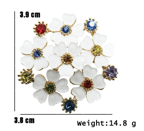 Women hydrangea jewelry brooch