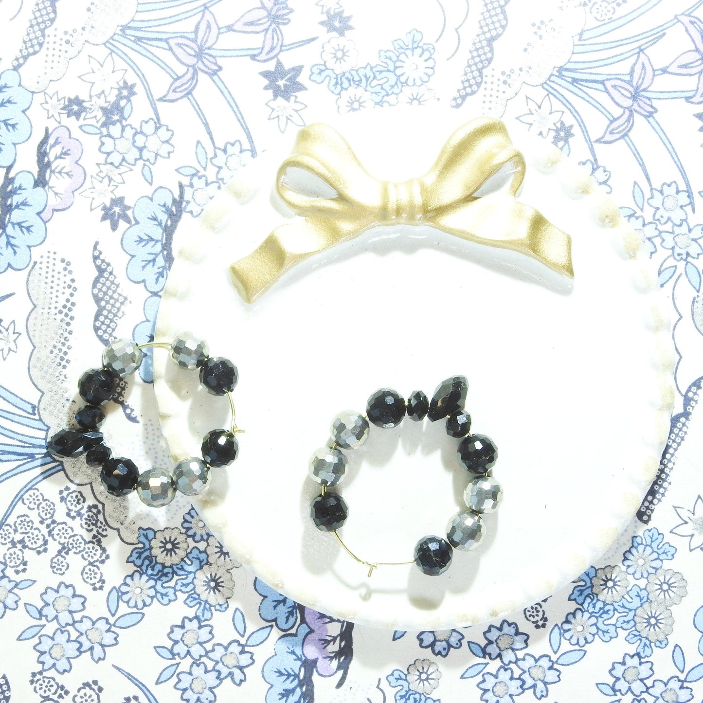 black hoop earrings for women