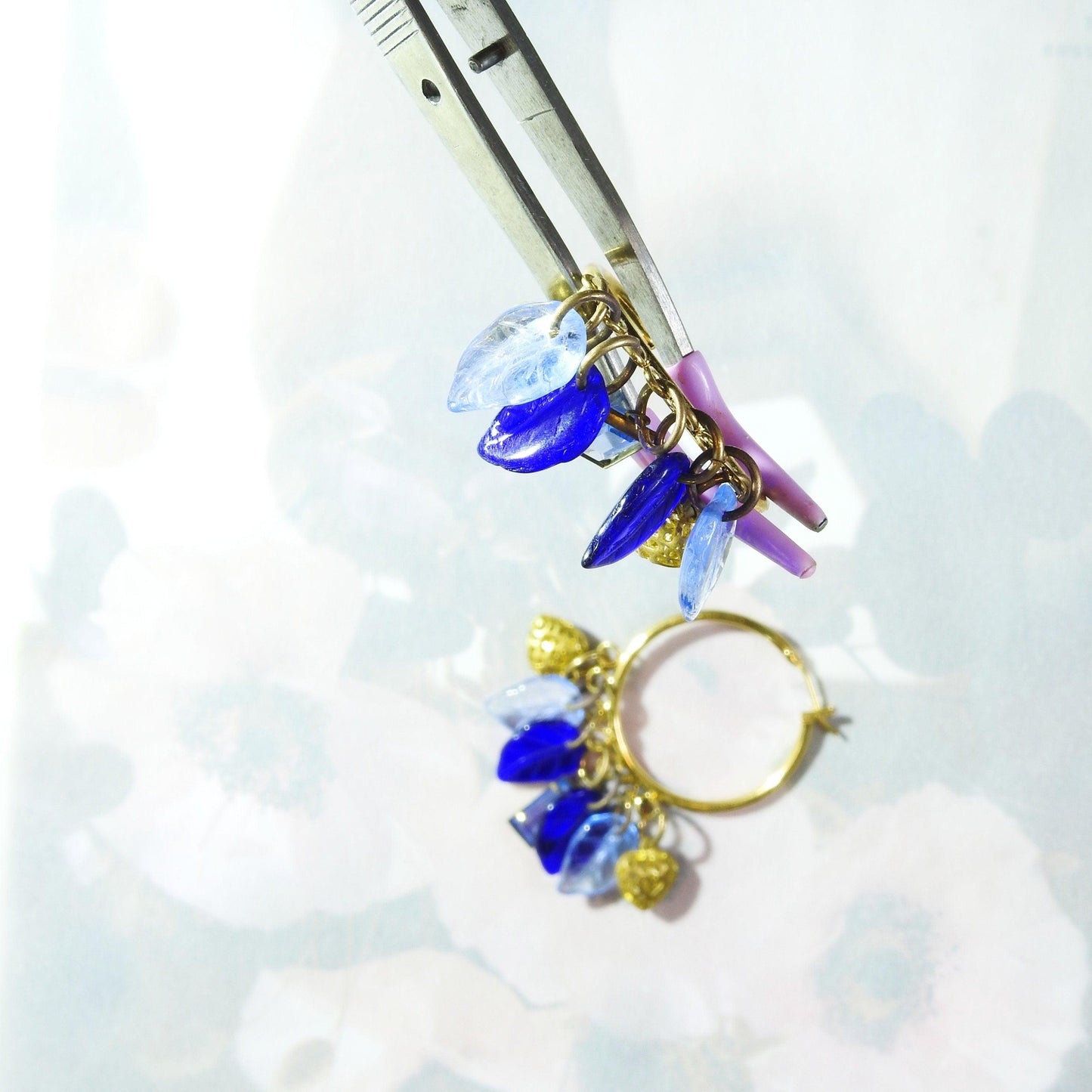 earrings royal blue