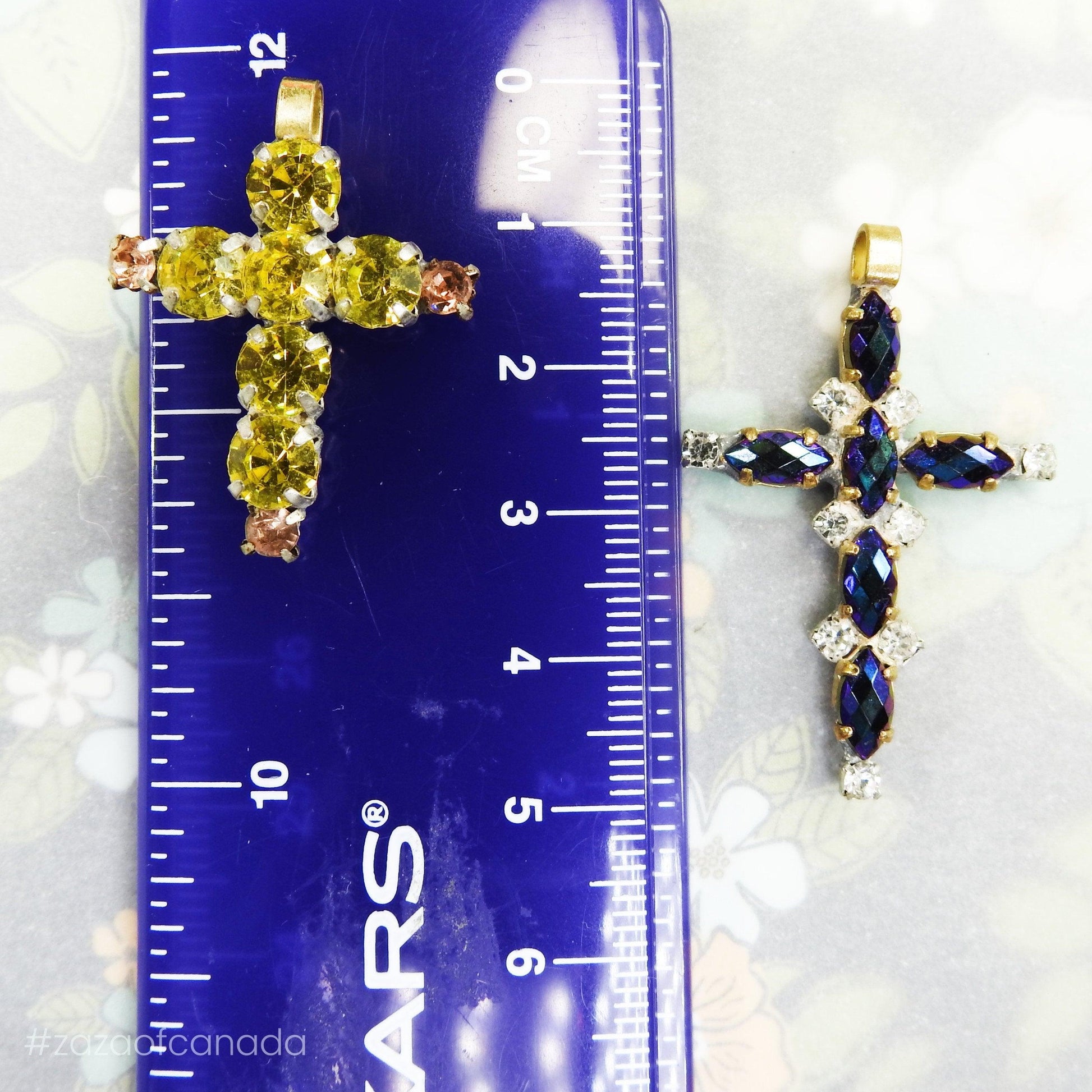 Adult baptism gift from godparents, boho cross jewelry, lot of 2 religious jewelry, unique pendants for jewelry making and confirmation gift