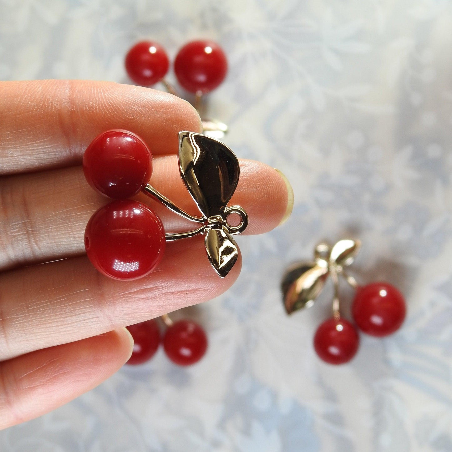 Cherry charms pendants