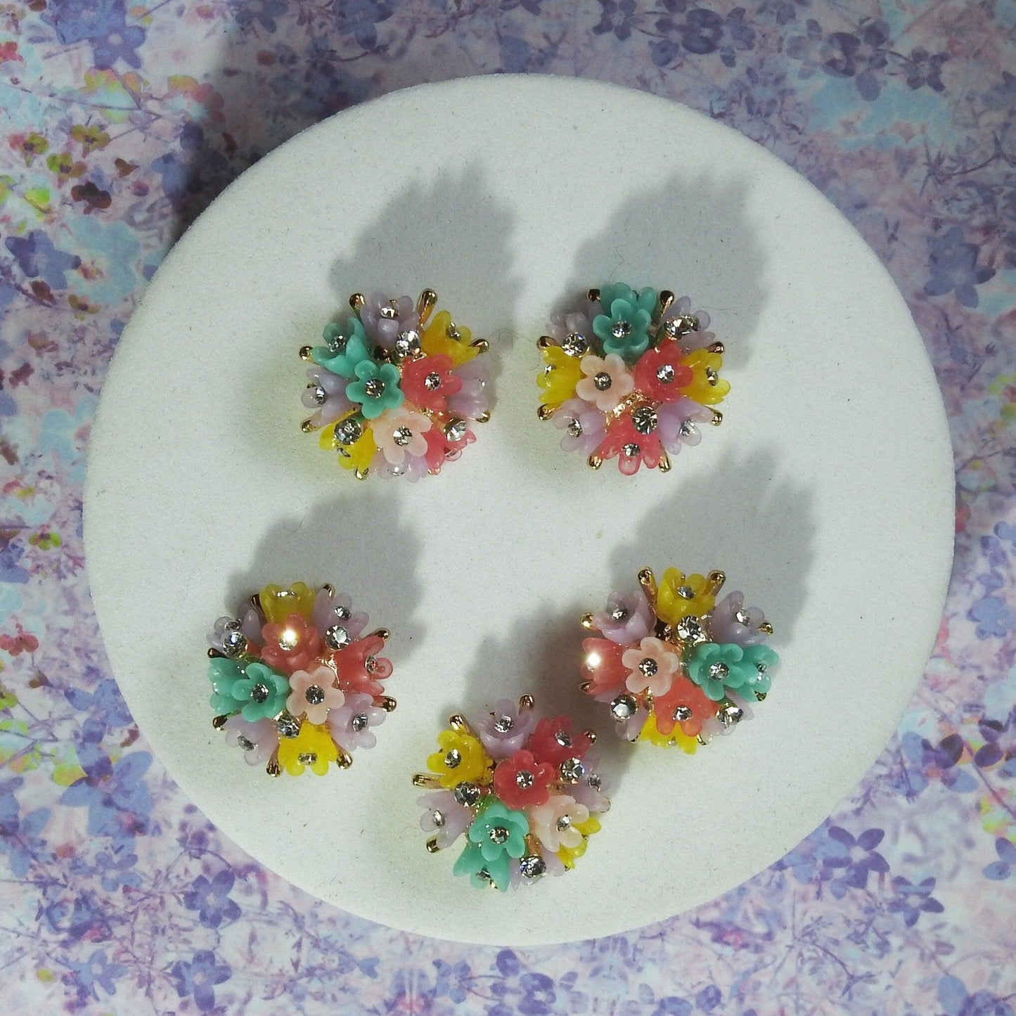 flower buttons with shank