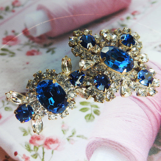 Blue fancy buttons