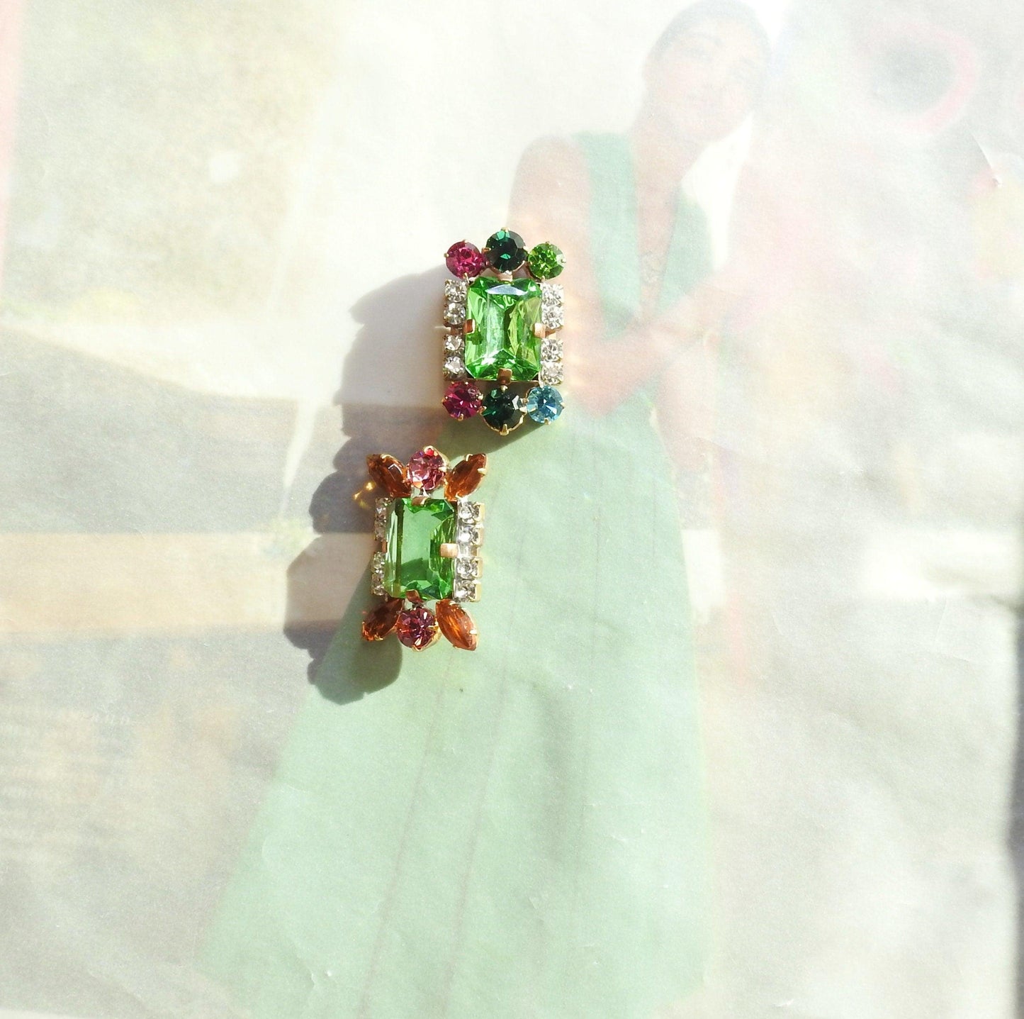 fancy buttons glass