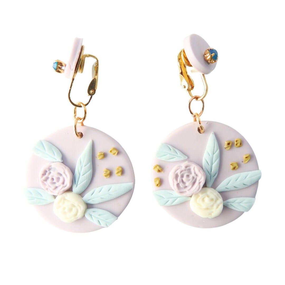 dangle clip on earrings