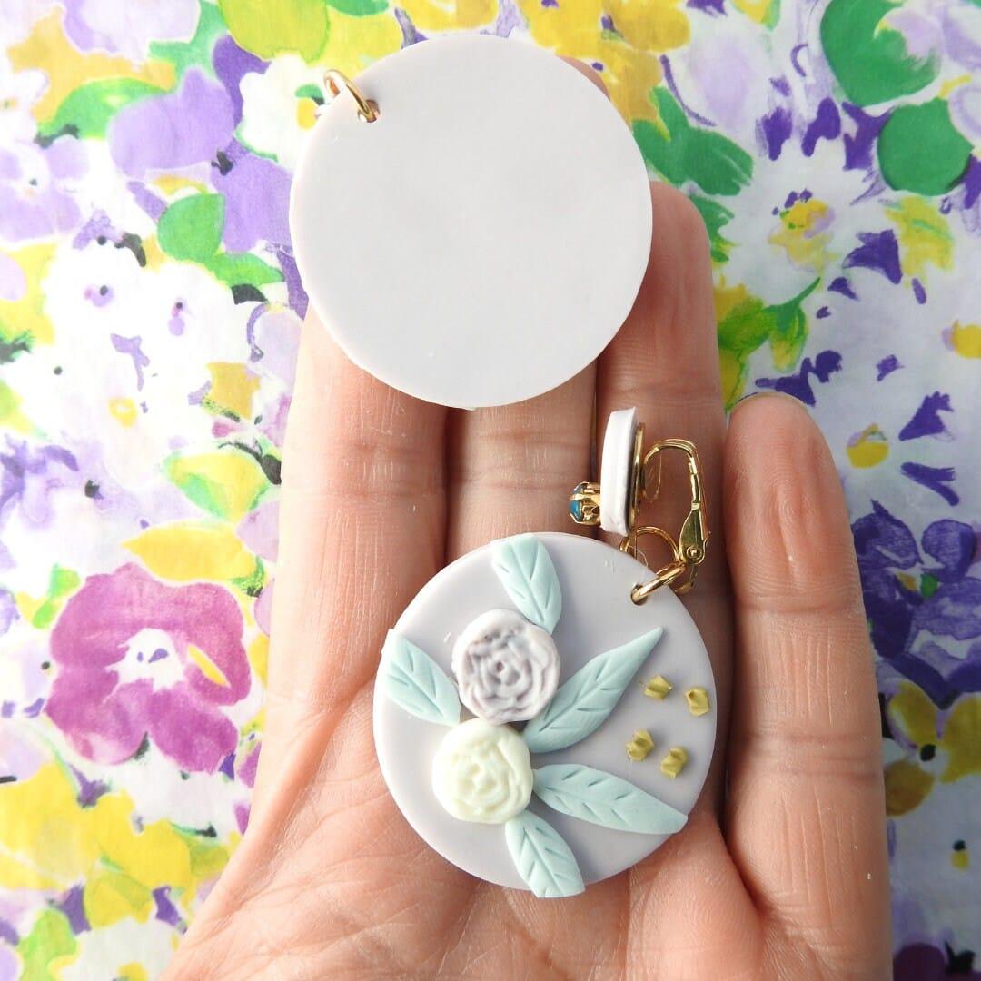 flowy clip on earrings