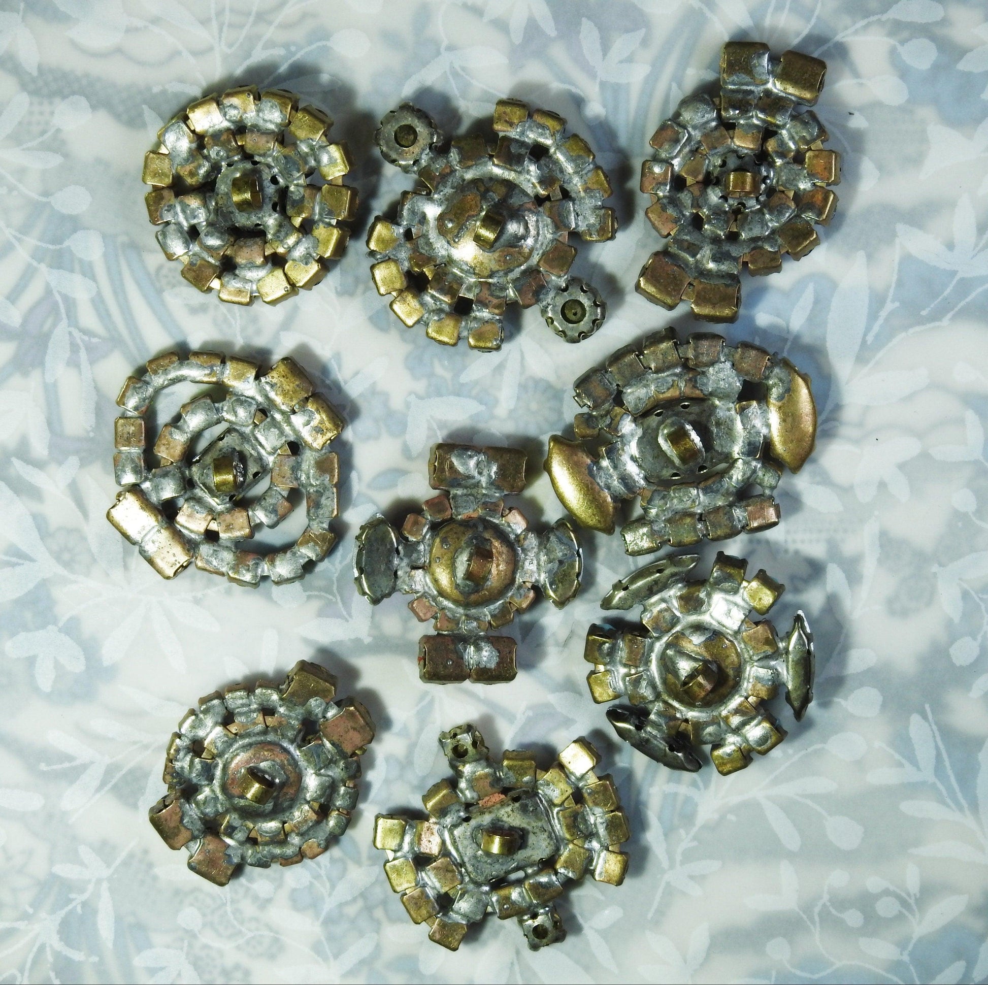 vintage glass buttons