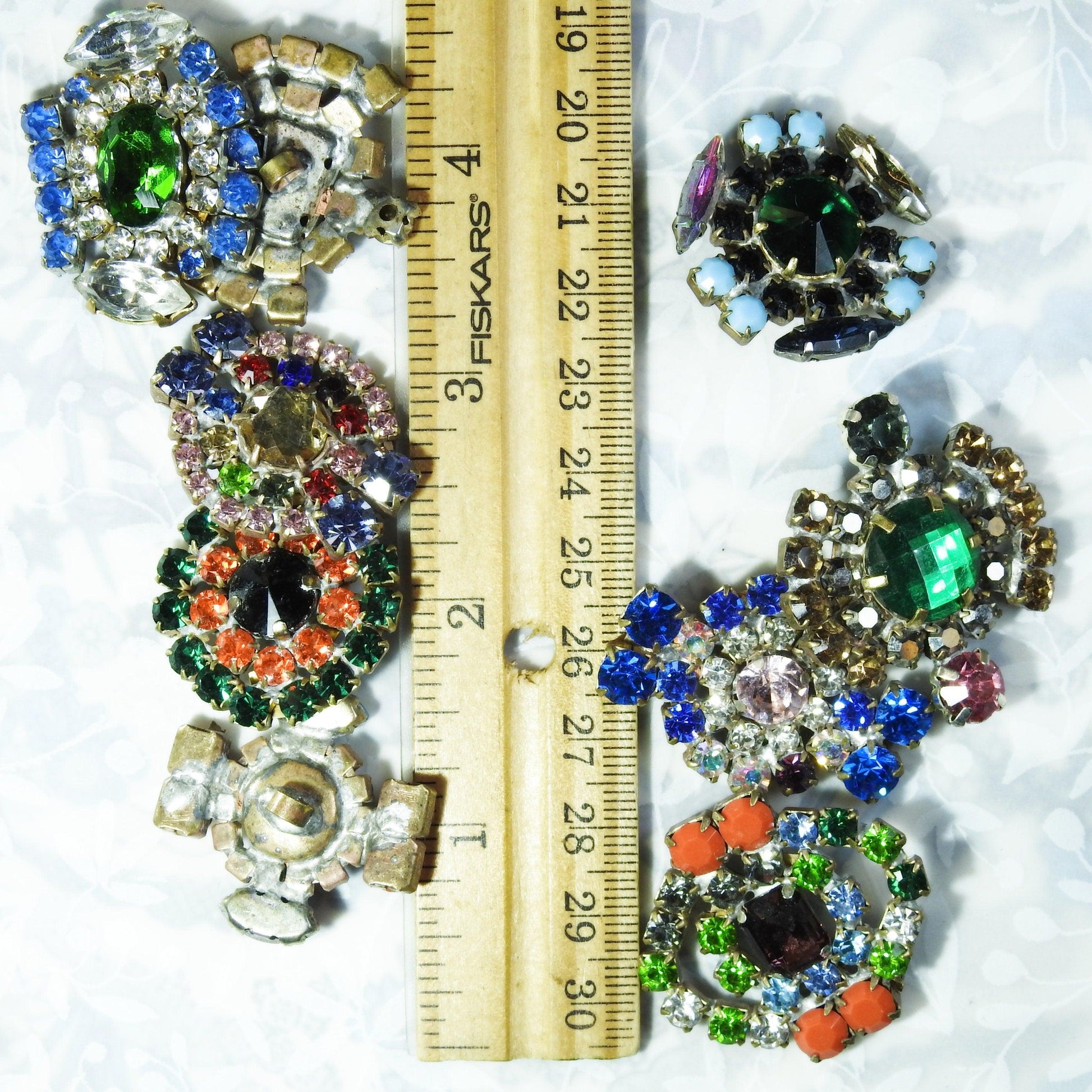 crystal glass buttons