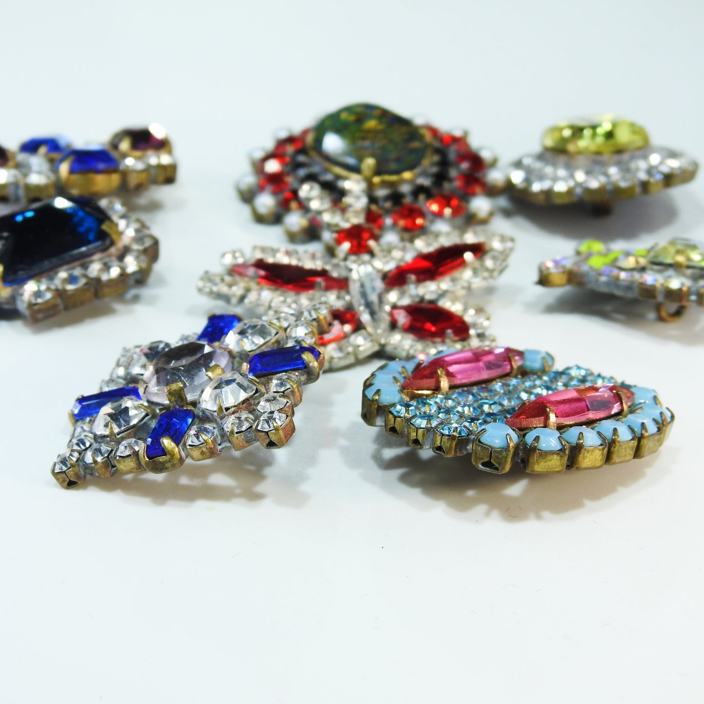 Unique antique Czech buttons for jewelry making
