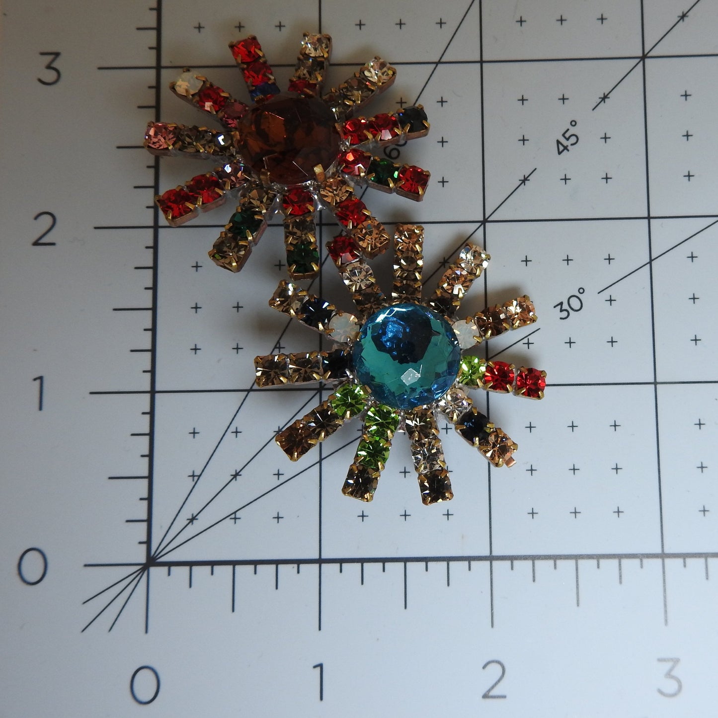 Unusual glass buttons for fashion accessories