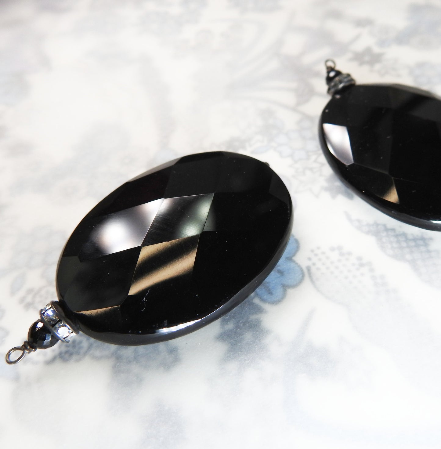 One of the kind vintage glass pendants