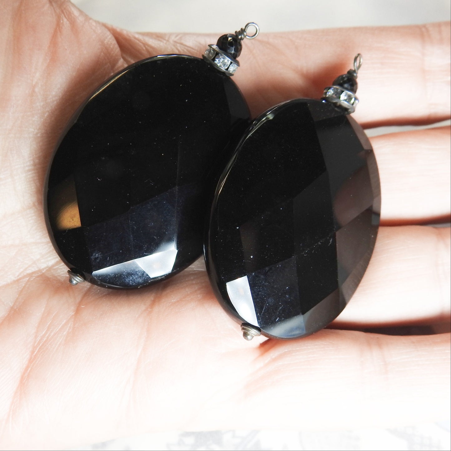 One of the kind vintage glass pendants
