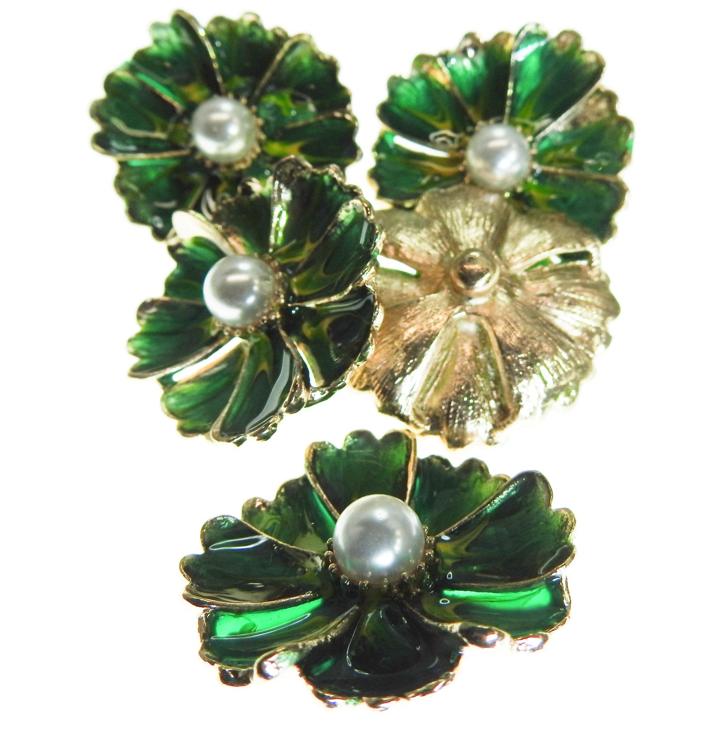 Large flower snap buttons