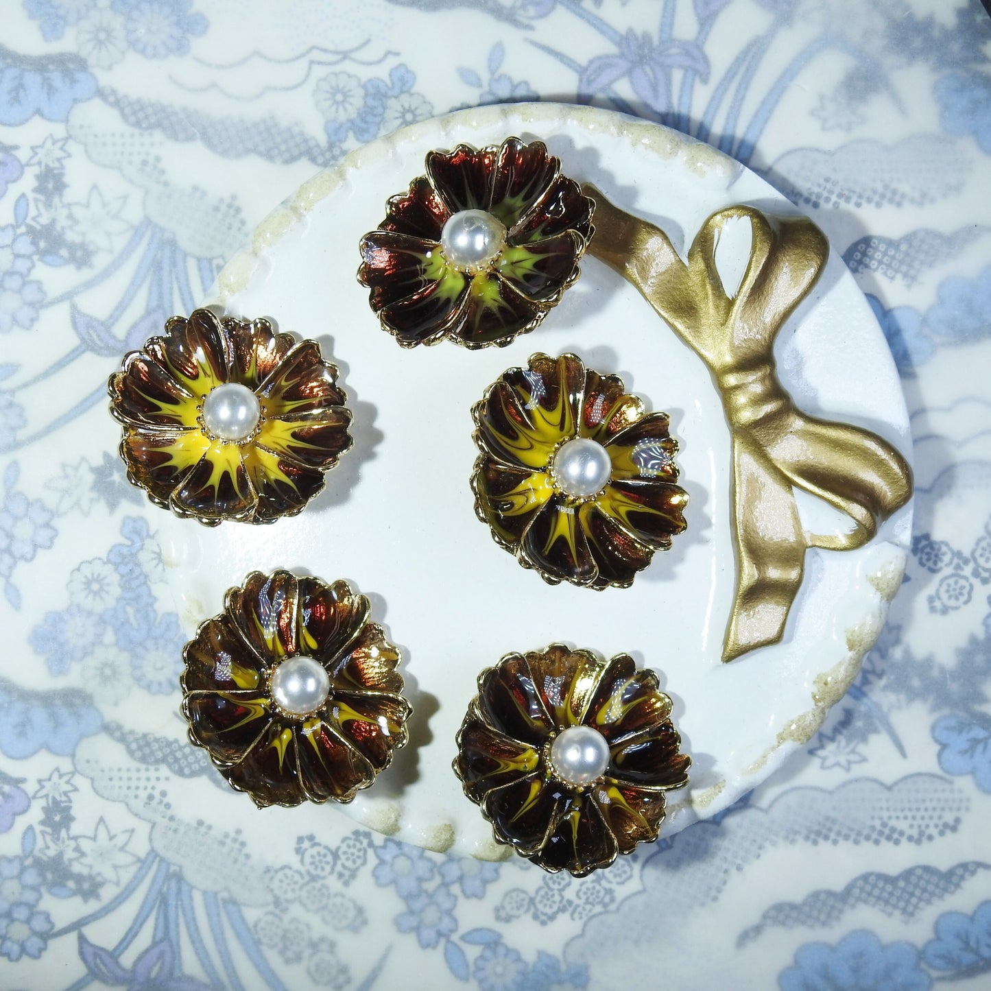 Decorative Floral Snap Buttons
