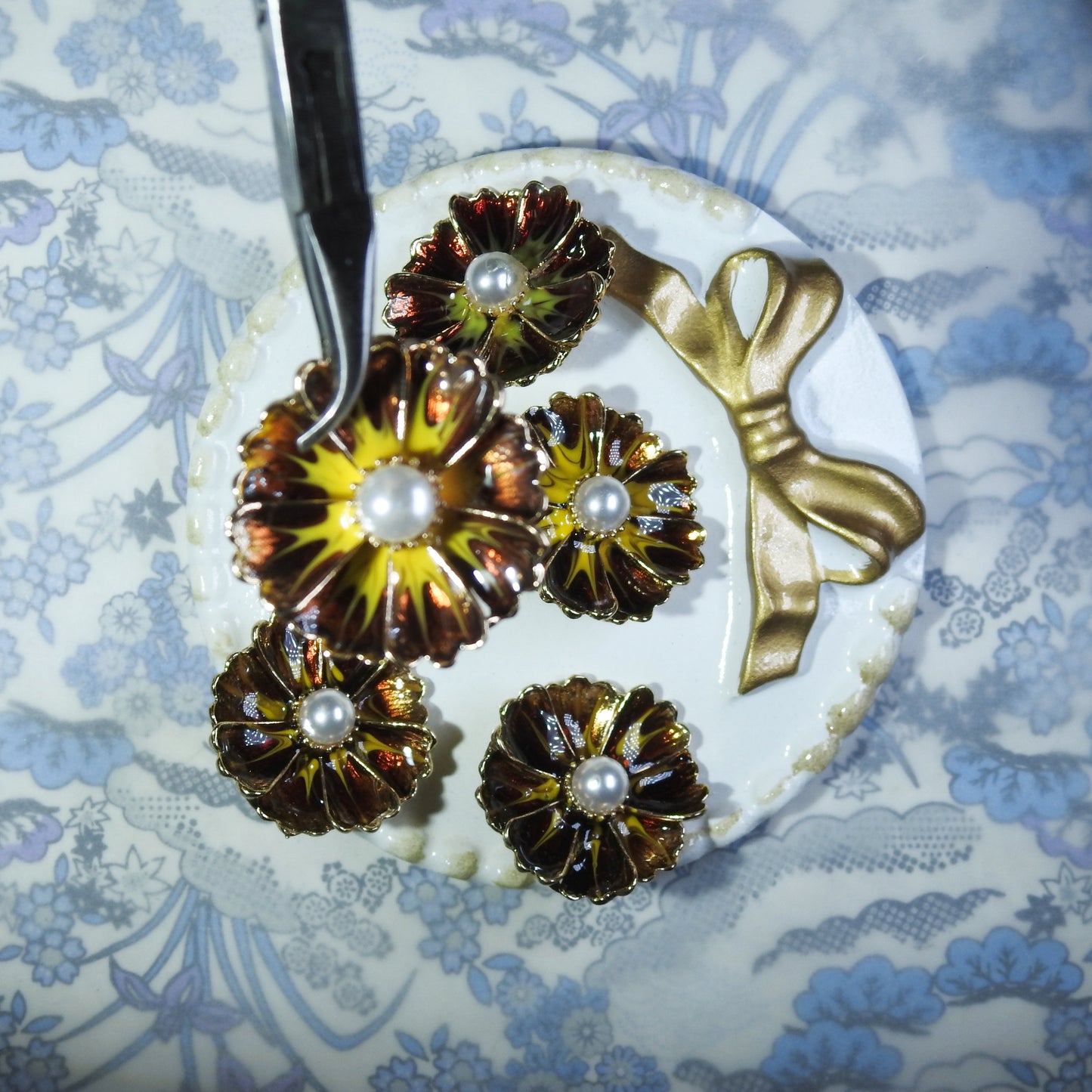 Decorative Floral Snap Buttons
