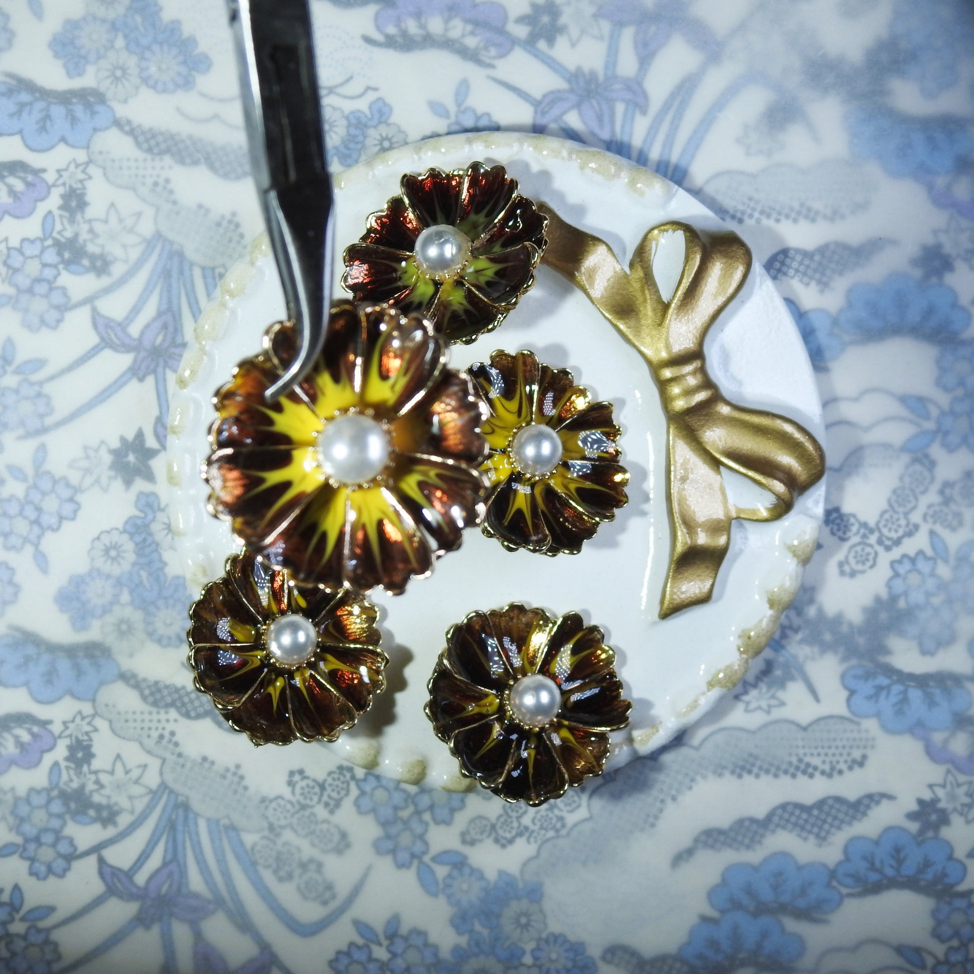 Decorative Floral Snap Buttons
