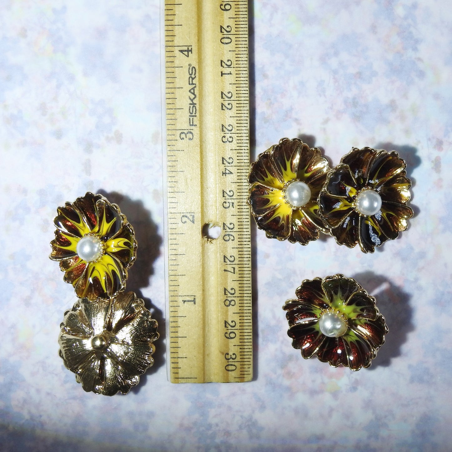 Decorative Floral Snap Buttons