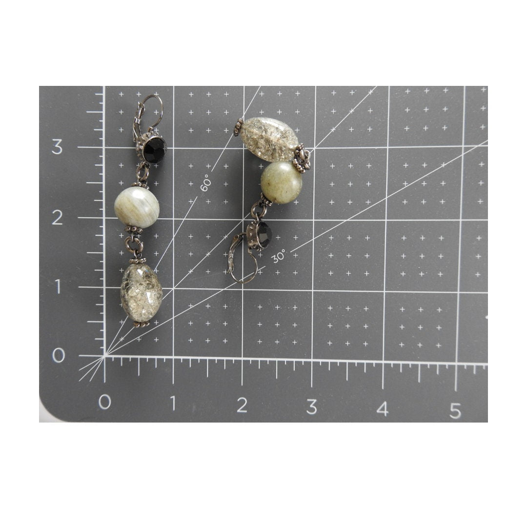 Vintage Smoky Quartz Drop Earrings