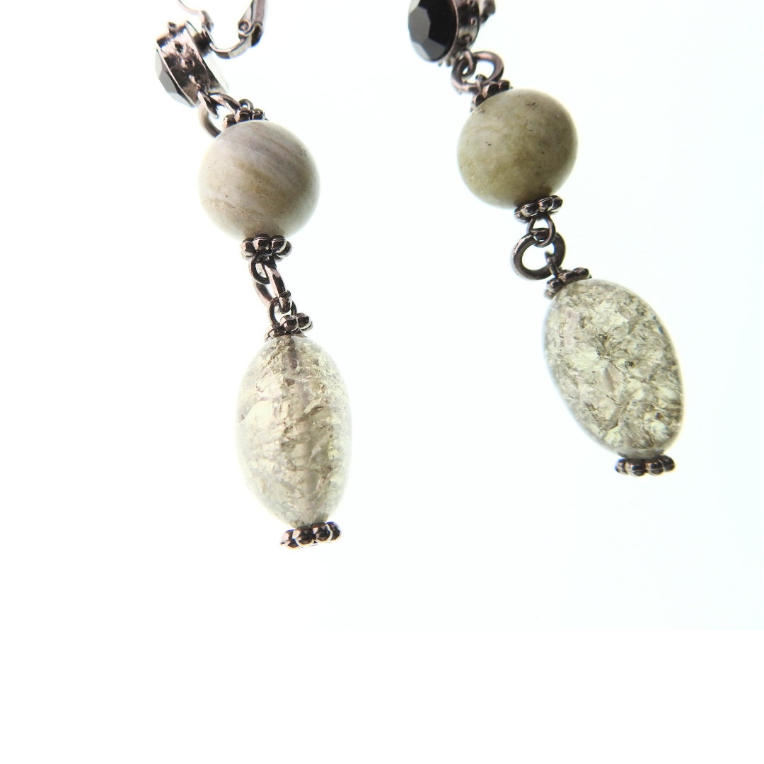 Vintage Smoky Quartz Drop Earrings