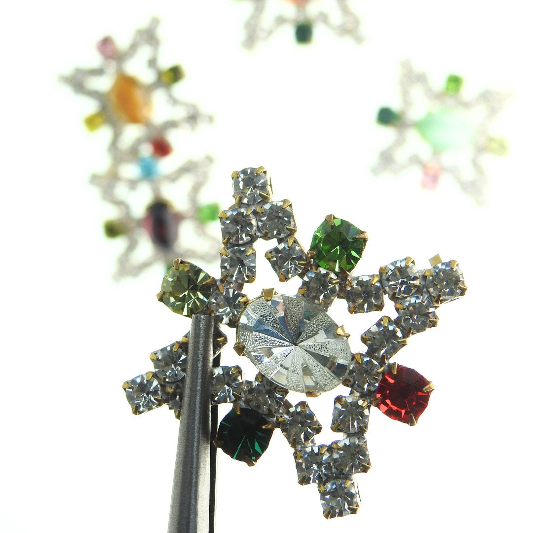 Fancy Crystal Glass Fasteners
