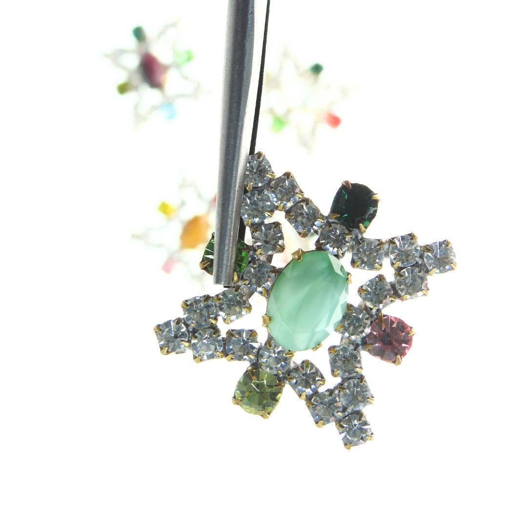 Fancy Crystal Glass Fasteners