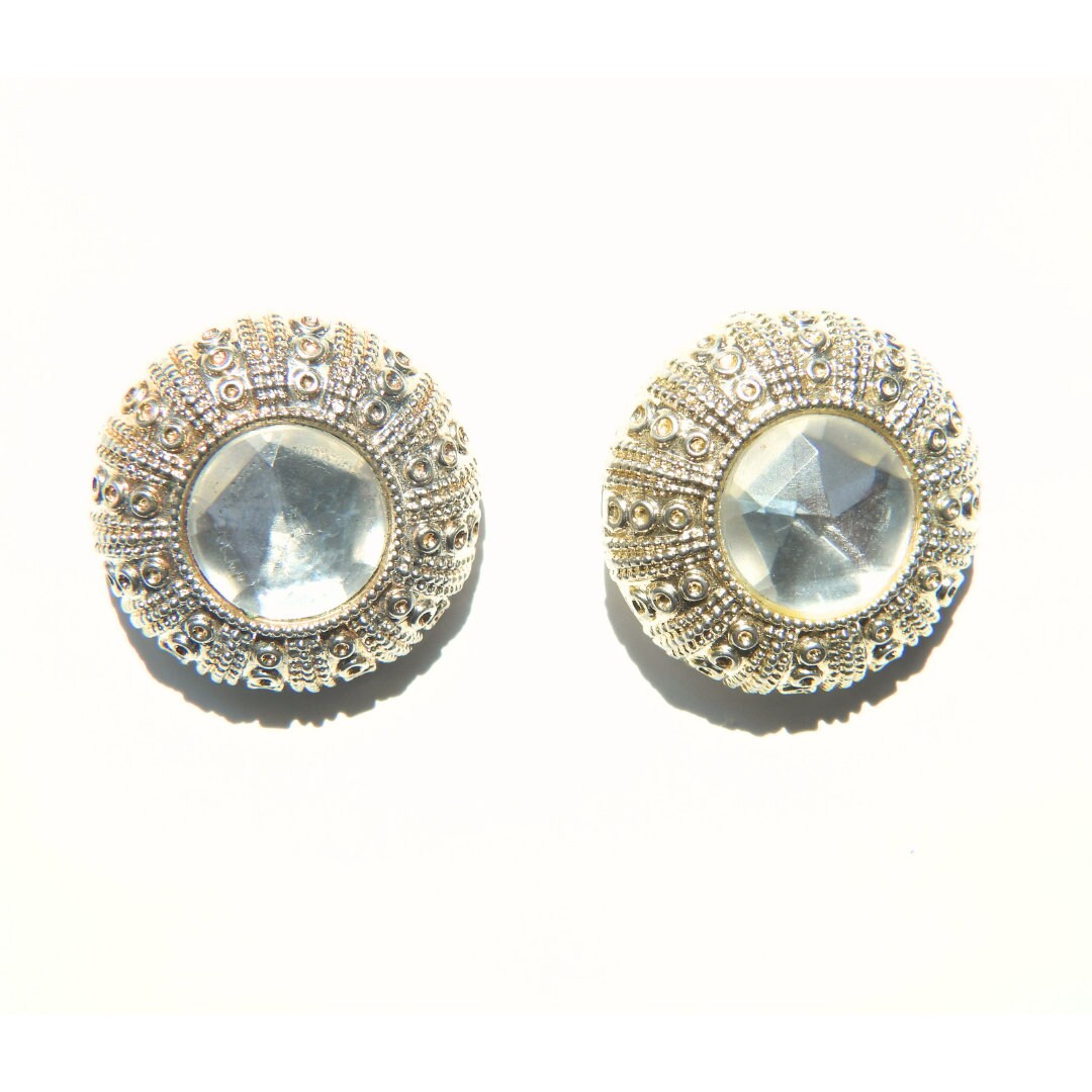 Huge clip on earrings