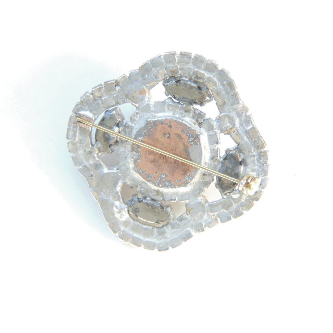 Czech glass brooch
