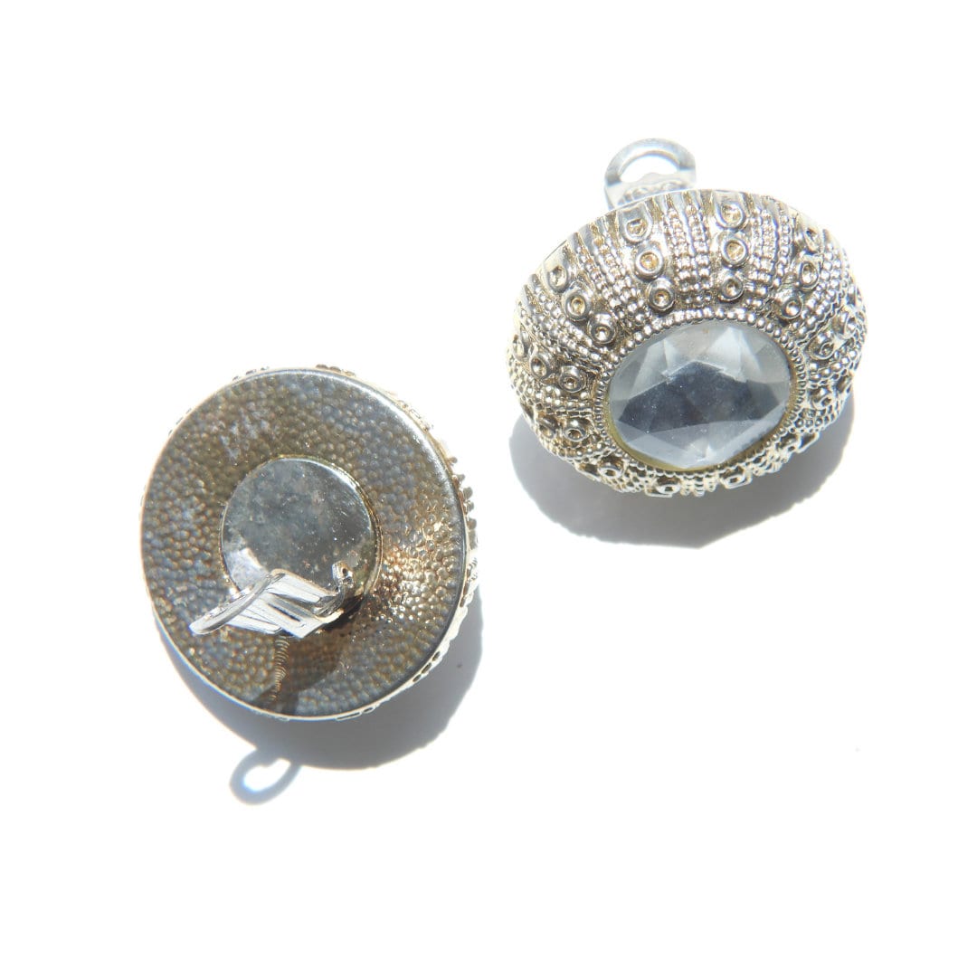 Huge clip on earrings