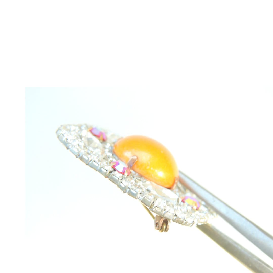 Czech glass brooch
