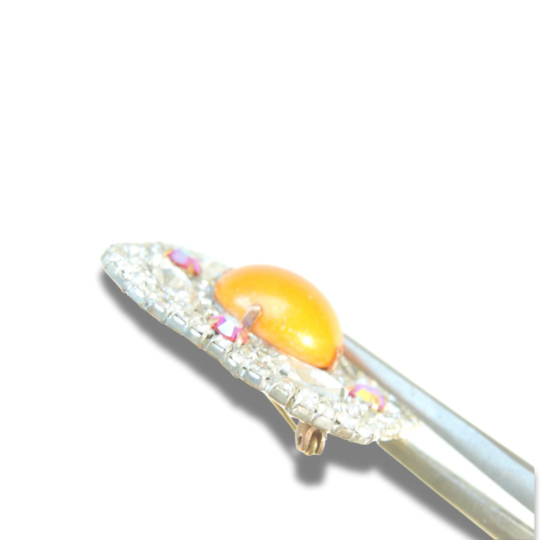 Czech glass brooch