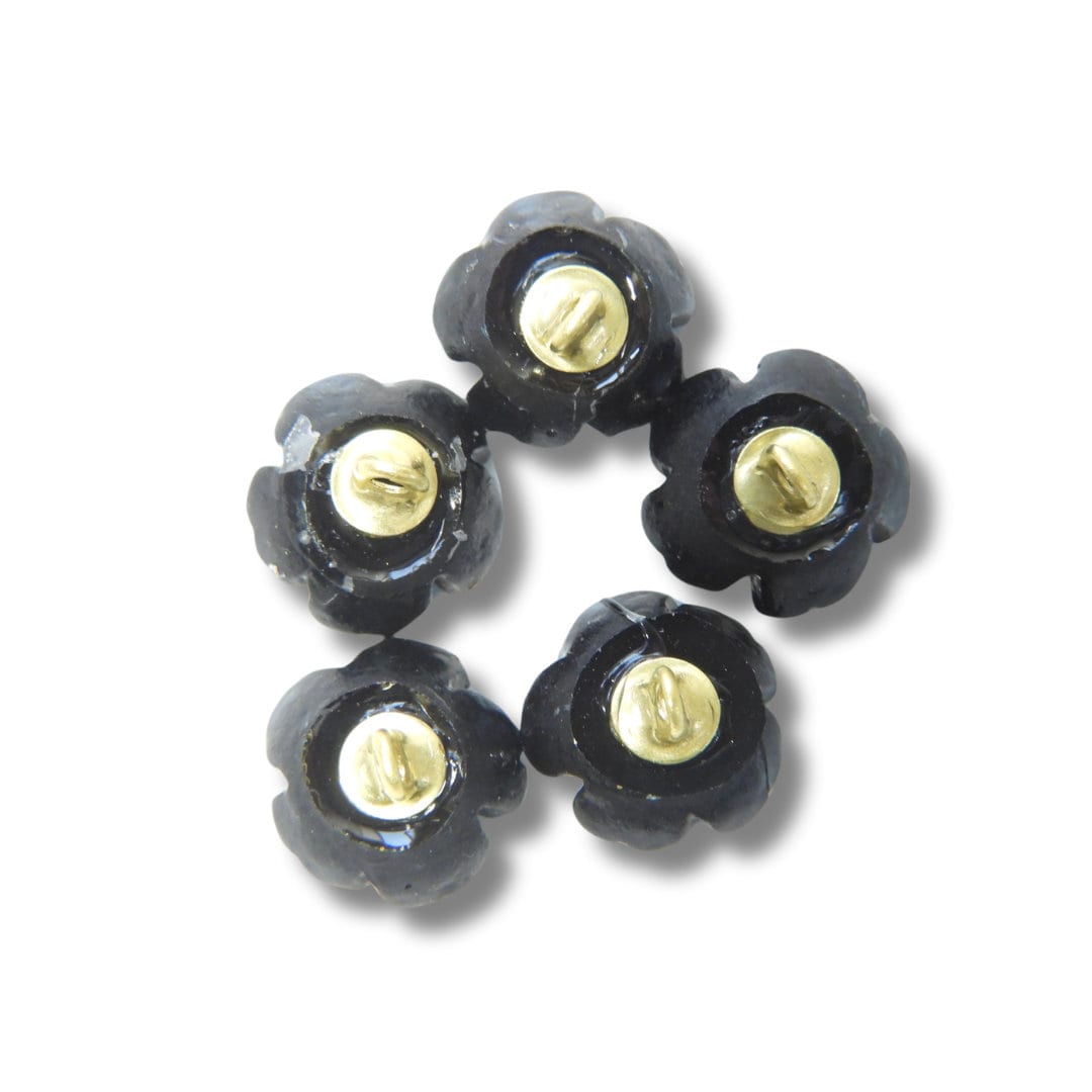 Blue Flower Buttons for Sewing