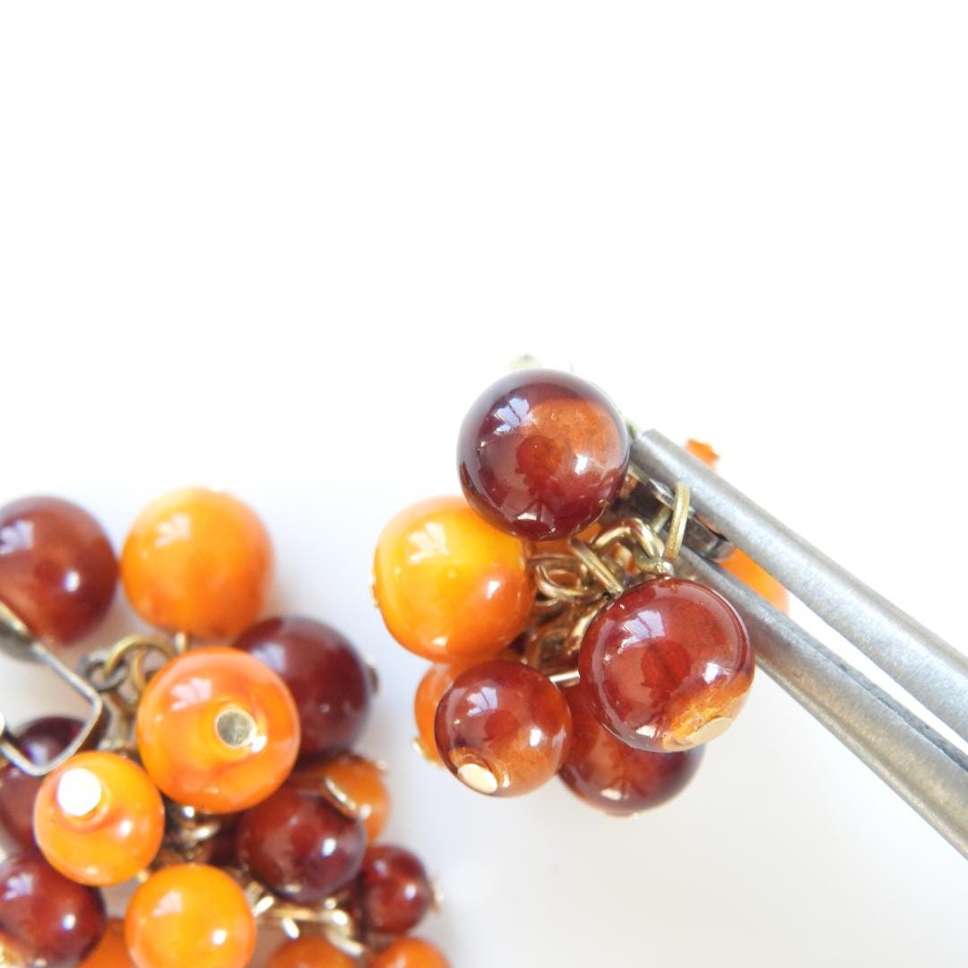 Vintage Clip On Dangling Earrings