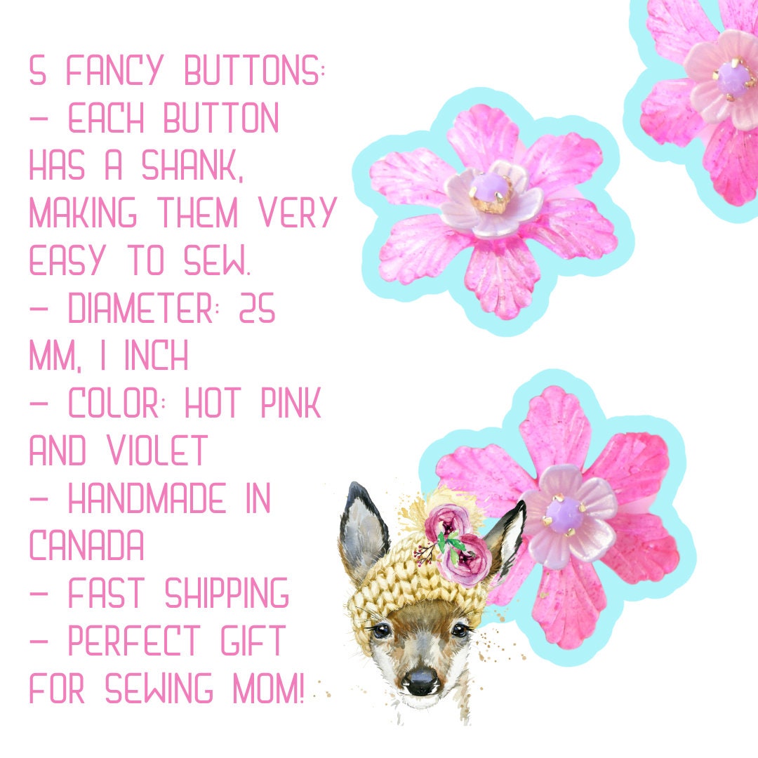 Flower Shaped buttons
