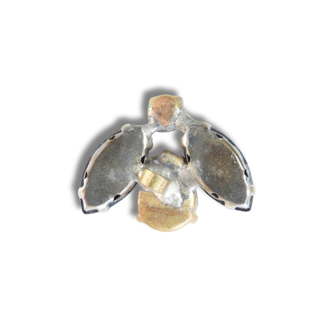 Jeweled Bee Button for Decorating – Sparkly Red & Black Crystal Button with Shank for Coats