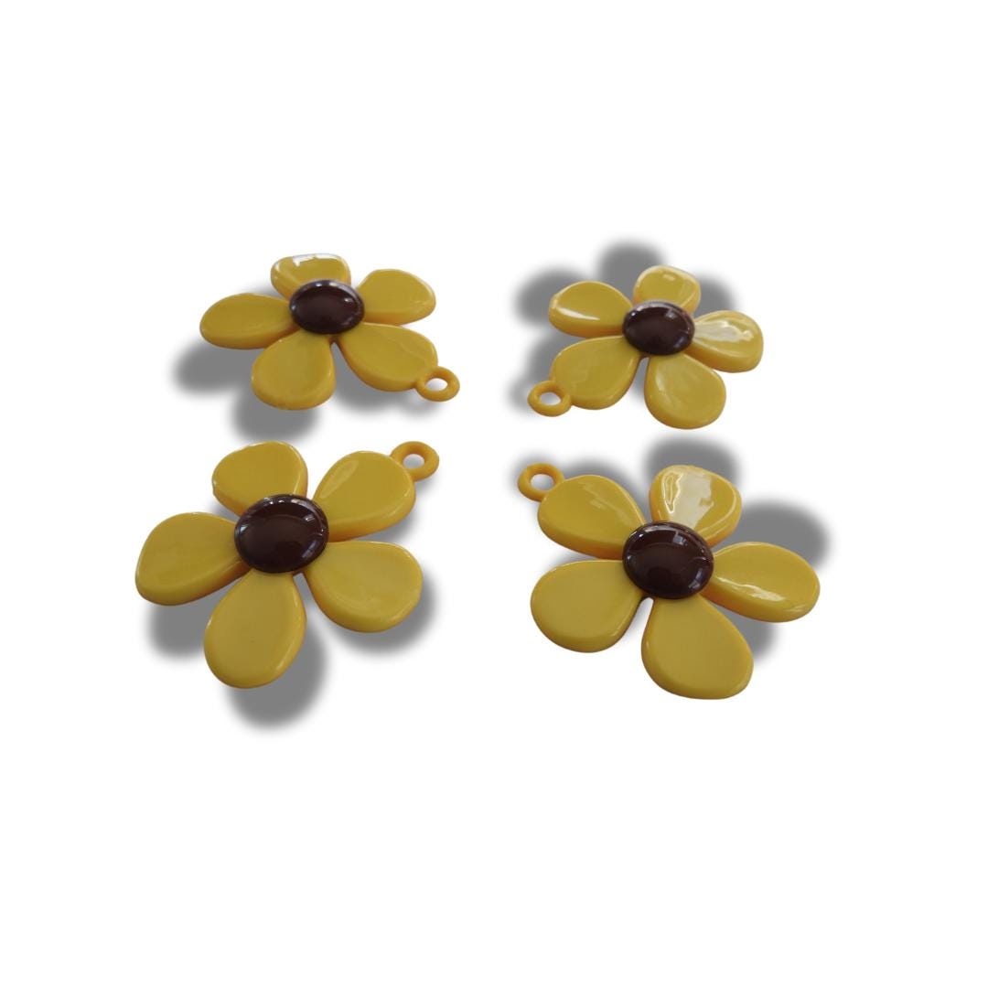Vintage inspired Flower Charms for Jewelry Making