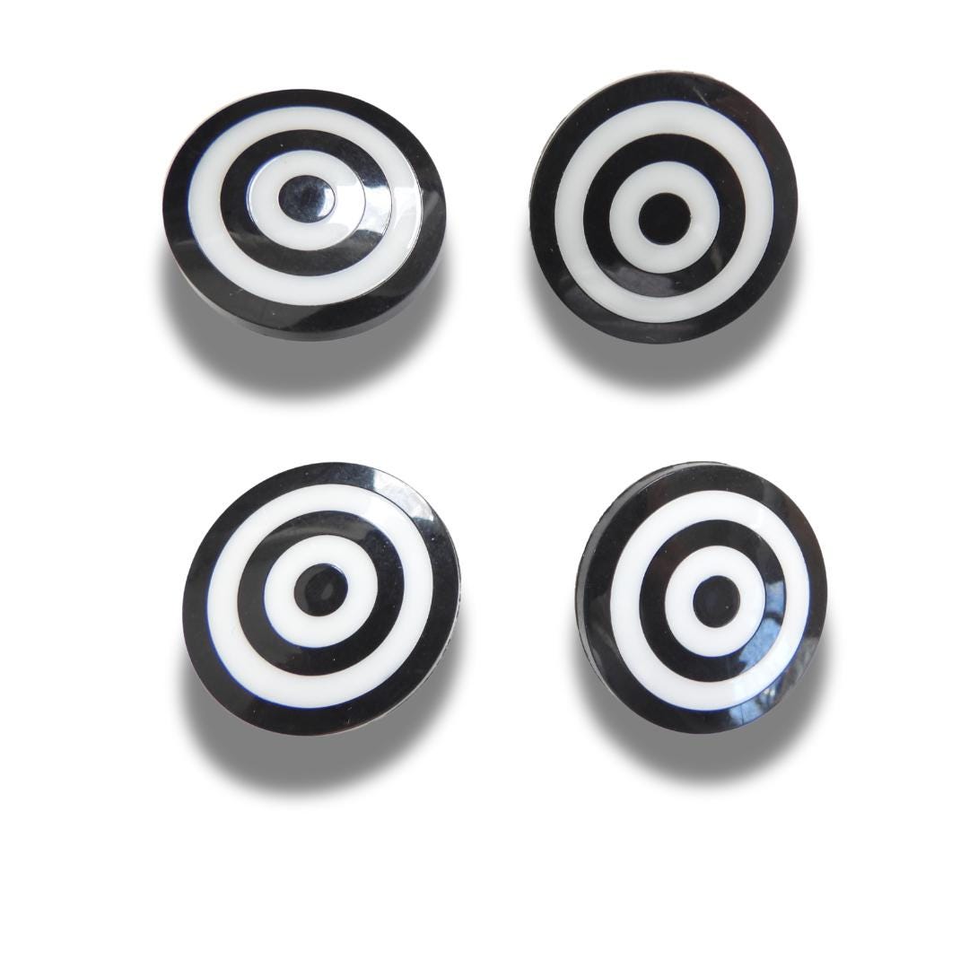 White and Black Decorative Buttons