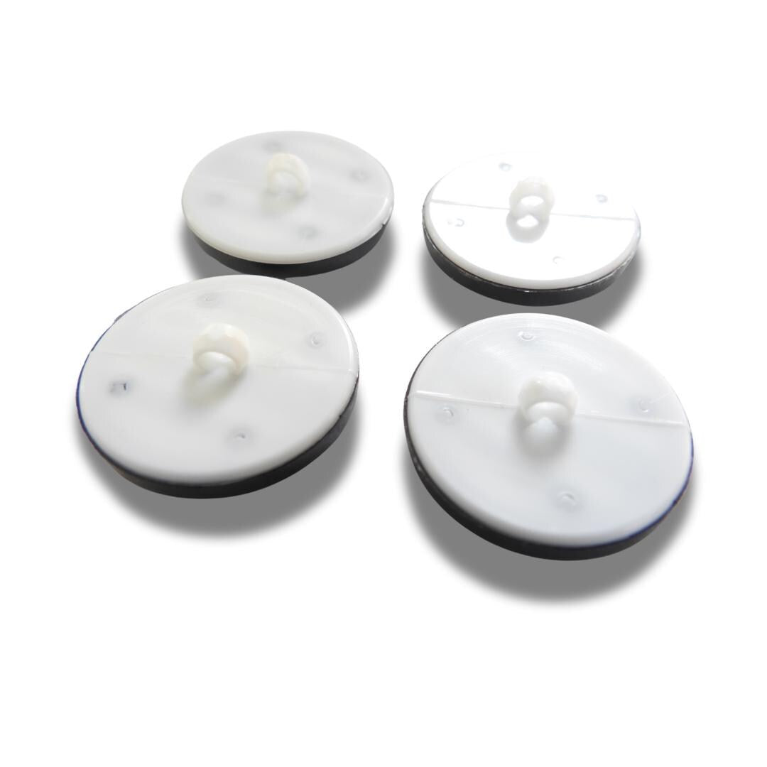 White and Black Decorative Buttons
