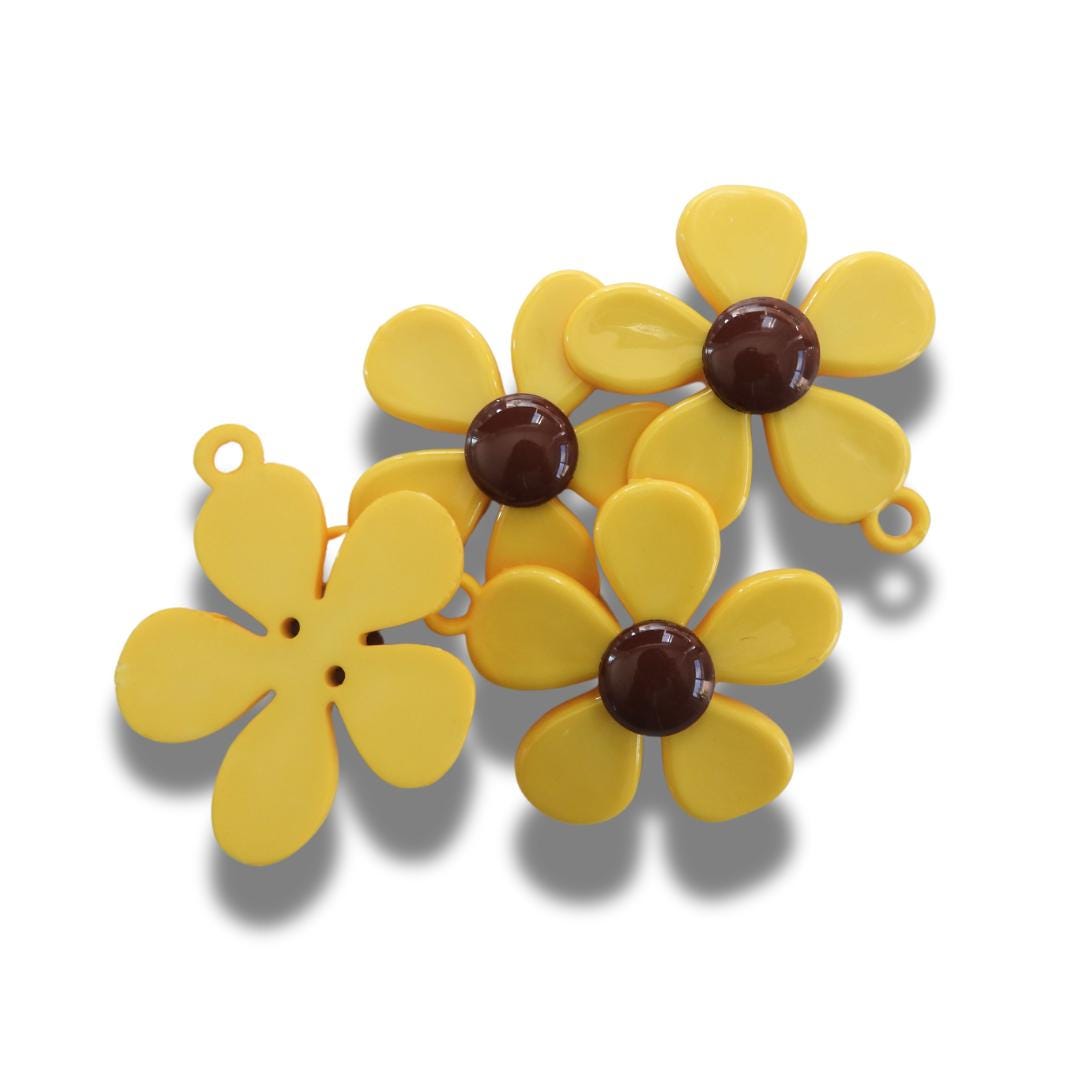 Vintage inspired Flower Charms for Jewelry Making