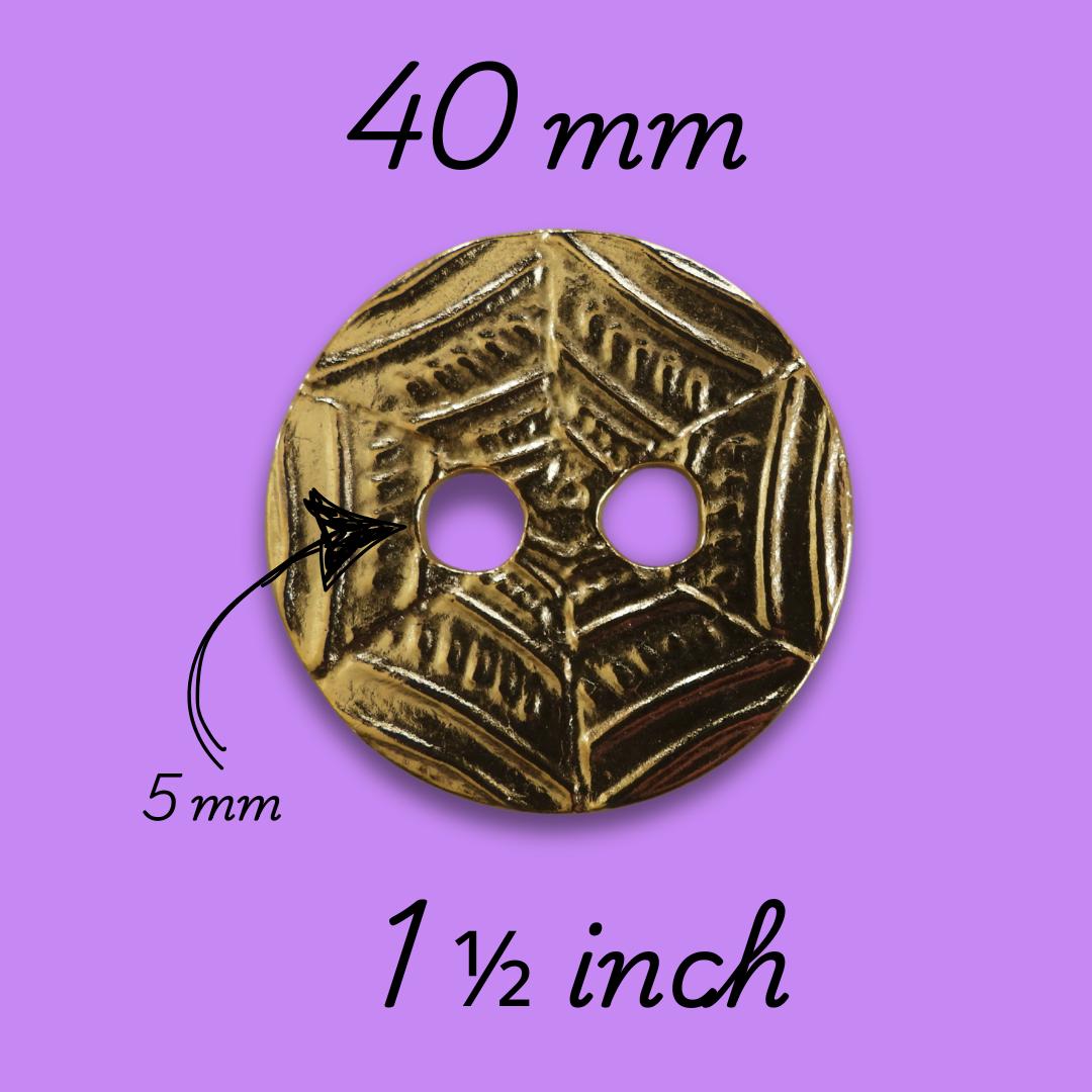 Jumbo Gold Button