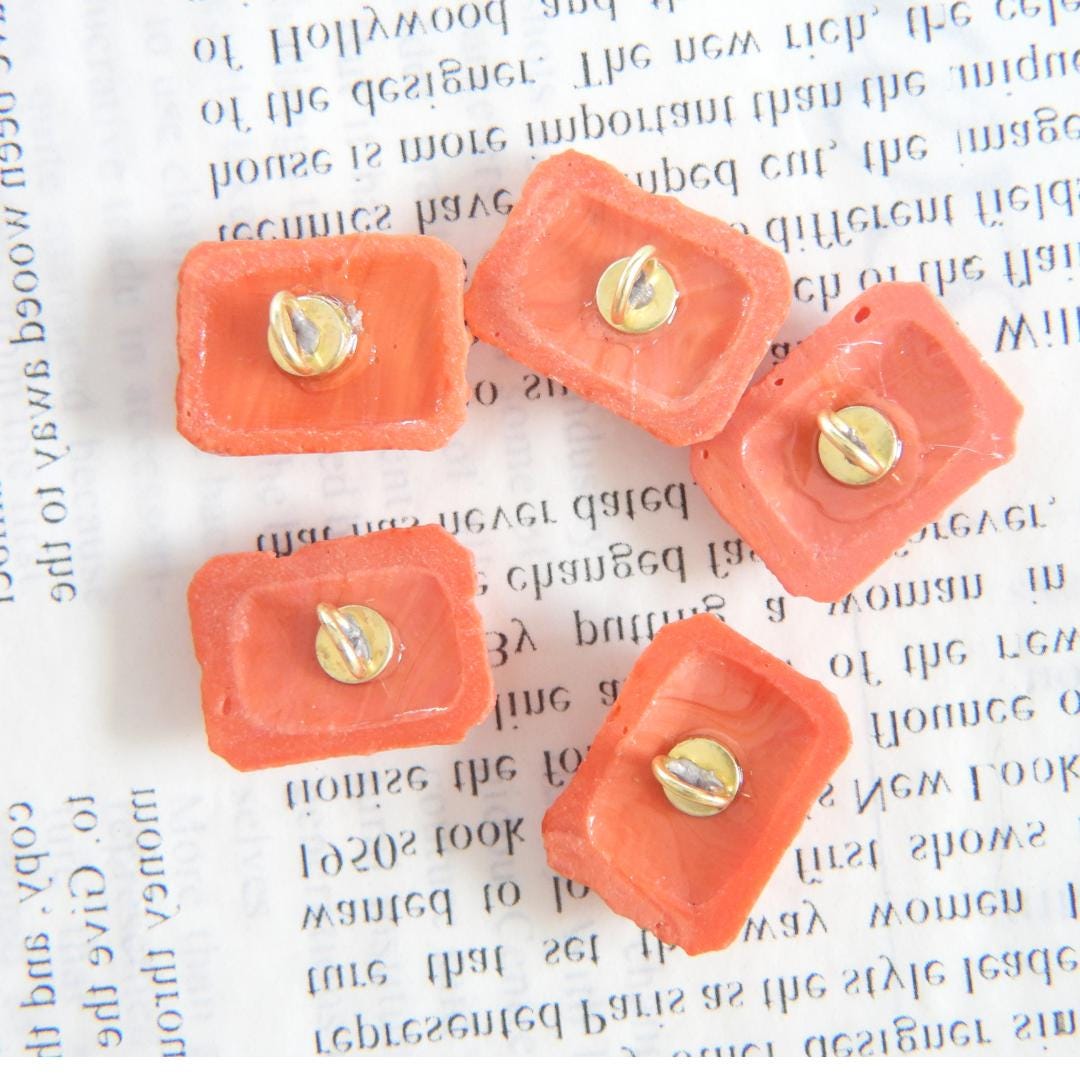Vintage glass shank buttons